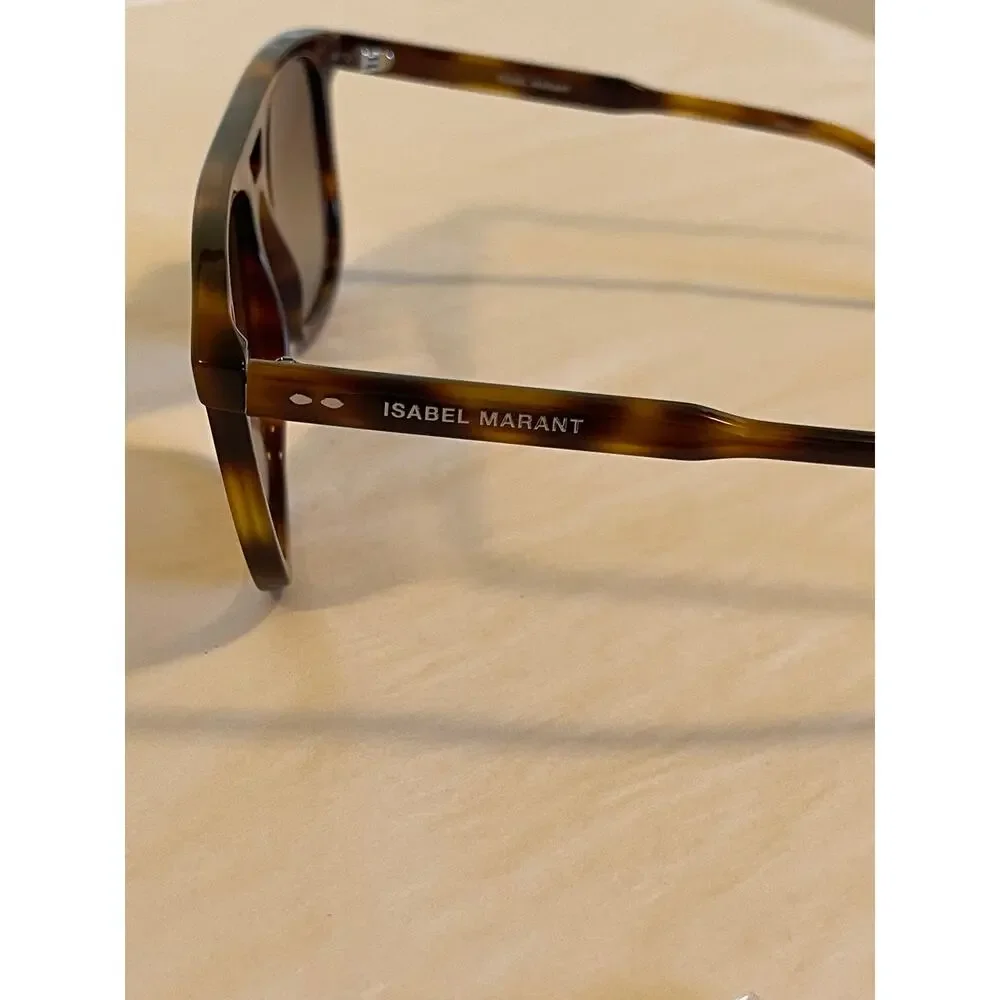 Isabel Marant IM007/S Tortoiseshell Double Bridge Sunglasses 56mm w/ Case